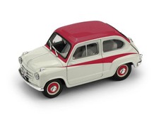 1:43 Brumm Fiat 600 750 Derivazione Abarth 1956 Grey Blue R645-02 Modellino