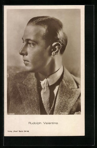 Cartolina attore rodolfo - attore,