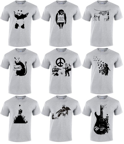 Maglietta banksy ragazza - maglietta,