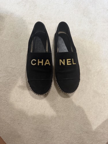 Espadrillas chanel nere oro - espadrillas,