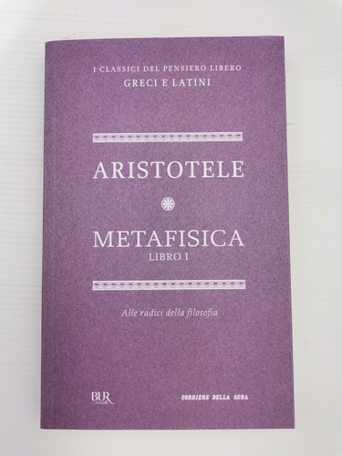 Aristotele metafisica libro - -,