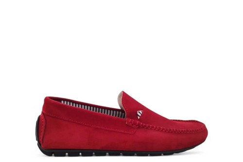 Mocassino melluso rosso art - rosso,