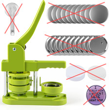 HTVRONT Macchina per bottoni 58 mm Push-Pull fai da te