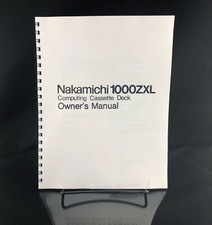 Nakamichi 1000zxl manuale - nakamichi,