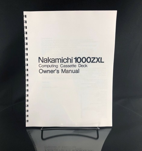 Nakamichi 1000zxl manuale - 1000zxl,