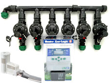 KIT IRRIGAZIONE SENSORE PIOGGIA RAIN PROGRAMMATORE HUNTER 6 ZONE ELETTROVALVOLA
