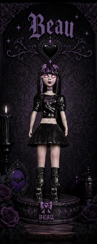 Beau figura bambola - bambola, gotica