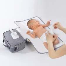 Borsa porta oggetti 2in1 con fasciatoio portatile impermeabile +ganci passeggino