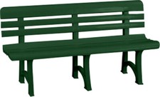 BICA Panchina da Giardino in PP 150x53xh77 cm colore Verde Olimpia PNCBC570