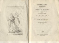 CALLIMACO. CHIOMA DI BERENICE