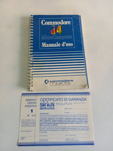 Commodore manuale uso - commodore,