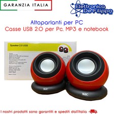 Altoparlanti per PC - Casse USB 2.0 per Pc, MP3 e notebook