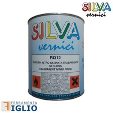 Vernice Finitura Nitro Trasparente Satinata 30 Gloss 750ml RQ12 per Mobili Legno