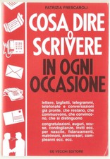 LIBRO COSA DIRE O SCRIVERE IN