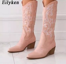 Stivali Rosa Cipria Ricamati