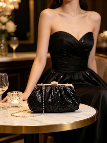 Pochette sera con cornice - con,