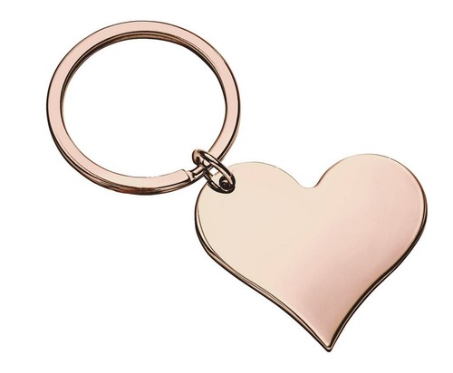 Portachiavi cuore oro rosa - portachiavi,