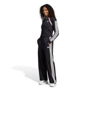  Tuta Intera Completa Tracksuit DONNA Adidas Teamsport Cropped Nero Rosa Cotone