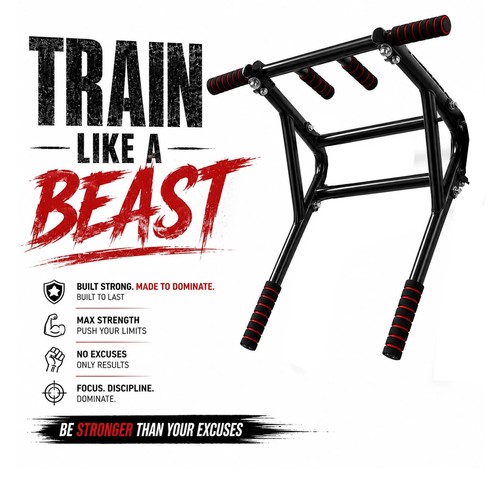 Pull bar parete chin h - pull, up