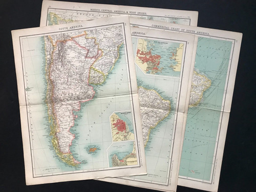 Antique 1900s maps central - antique,