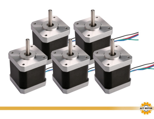 5pcs nema17 stepper 1 - nema17, 1.7a