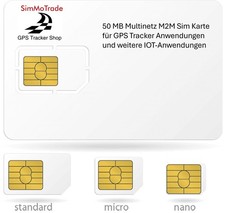 Carte SIM Multi-réseaux ® M2M pour Traceurs GPS, Smart Home, sécurité, capteu...
