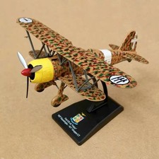 Modellino caccia biplano 1:72 WWII FIAT CR.42 "Falco" pressofuso collezione militare