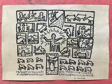 KEITH HARING - disegno quadro