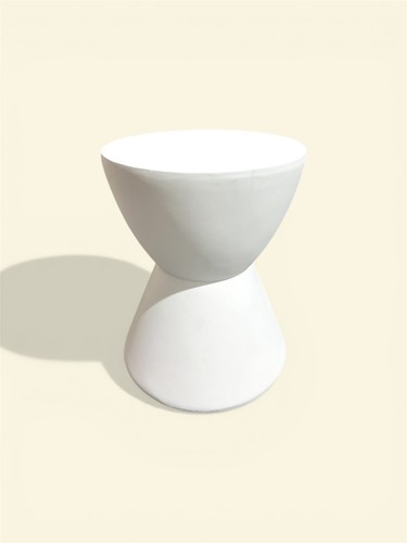 Tavolino clessidra bianco - clessidra,
