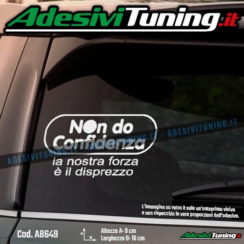 Adesivo non confidenza la - confidenza,