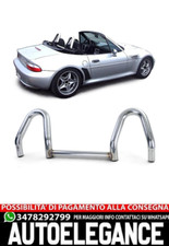 Roll bar roadster in acciaio inox lucido adatto per BMW Z3 Cabrio Roadster