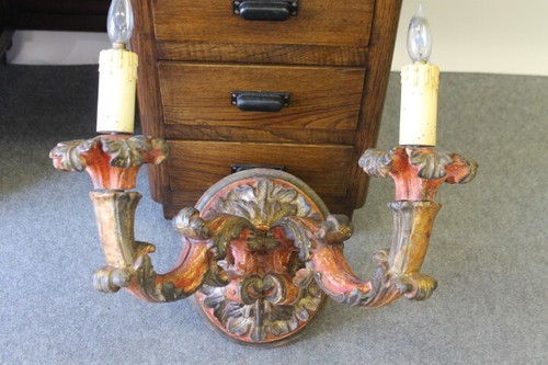 Antica applique laccata - applique, due
