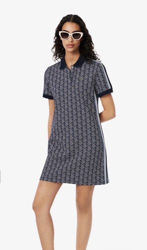 Abito polo jacquard monogramma
