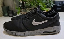 NIKE AIR SB STEFAN JANOSKI MAX LE SCARPE DA GINNASTICA. UOMO TAGLIA 7,5 UK. NERO/GRIGIO *2014*