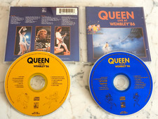 QUEEN (FREDDIE MERCURY) LIVE AT WEMBLEY' 86 2CD 1992 PRINTED IN USA HOLLYWOOD