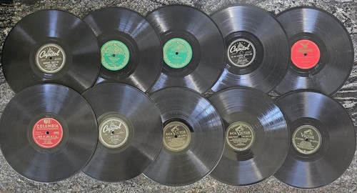 Vintage lot ten 75rpm - vintage, of