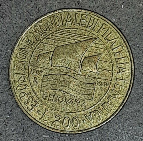 200 lire 1992 - 200, bronzital