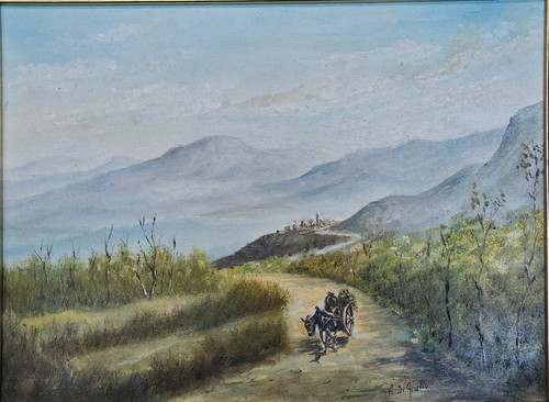 Dipinto olio tela - su, –