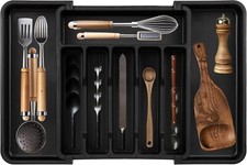 Portaposate da Cassetto Espandibile - Organizzatore Cassetti Cucina (33-57 cm) B