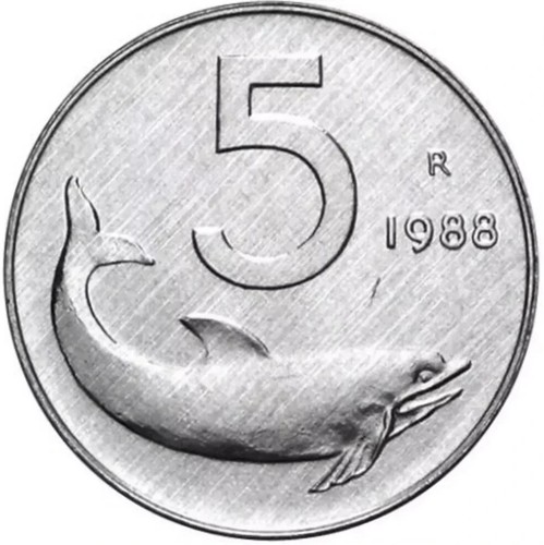 Lire 1988 delfino timone - 5, e