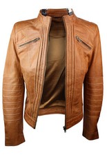Giacca donna vera pelle biker
