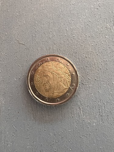 Moneta euro dante - moneta,