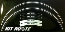 ADESIVI CERCHI RUOTE 12mm PER MOTO TRIUMPH SPEED STREET TRIPLE GRIGIO NERO