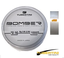 FILO TUBERTINI BOMBER CLEAR  0,16 MM  1000 MT  PER MULINELLO TROTA LAGO NEW 2025