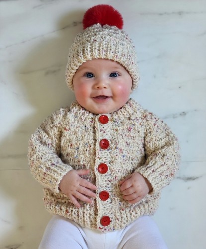 Cardigan bambino lavorato - , a