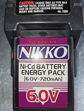 Nikko-- Cassetta batteria Tyco CONVERTITA PERSONALIZZATA 6V 720 mAh - NUOVA - Funziona Tyco R/C!
