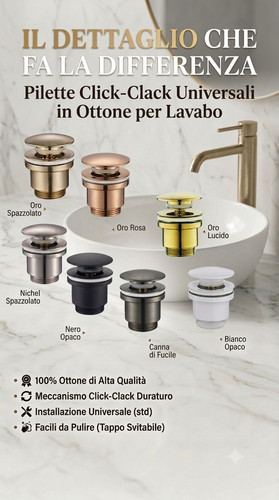 Piletta lavabo click clack - piletta, click-clack