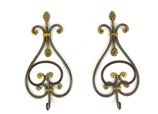 2 ATTACCAPANNI SINGOLI DA