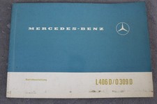 Mercedes Transporter & Omnibusse L 406D  / O 309D Betriebsanleitung "Juni 1968"