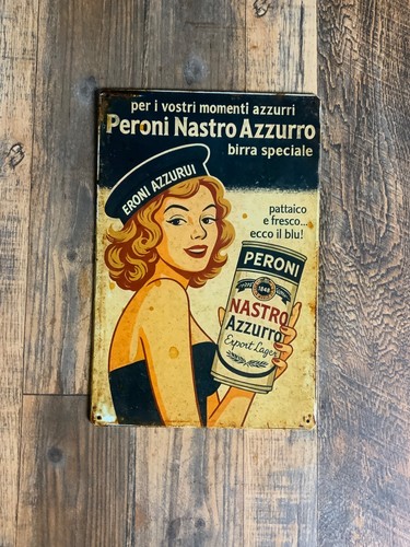 Insegna metallo peroni - insegna, metallo,